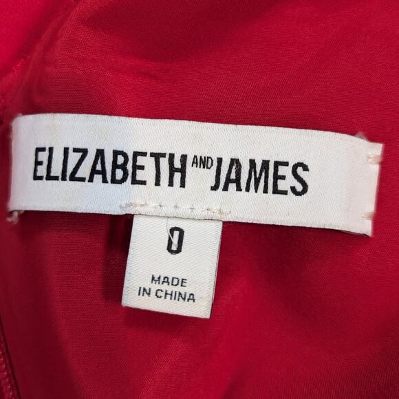 Elizabeth and James Aldridge Cut Out Sheath Dress Red Size 0 - Picture 5 of 16
